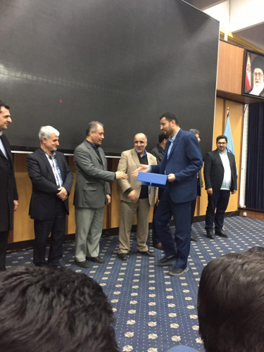 در پنجمین جشنواره پژوهش و فناوری صنعت معدن وتجارت توسط شركت لوله سازی اهواز